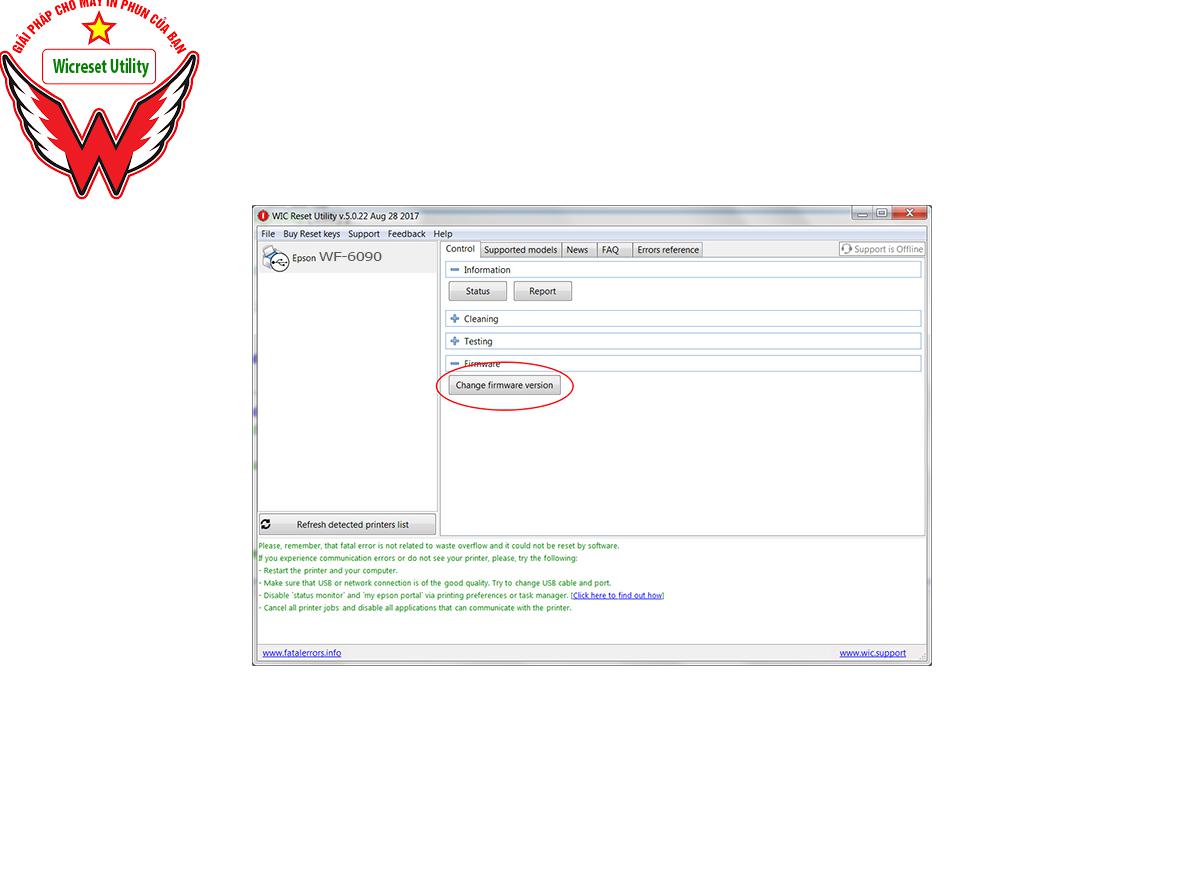 Key Firmware May In Epson WF-6090 Step 2